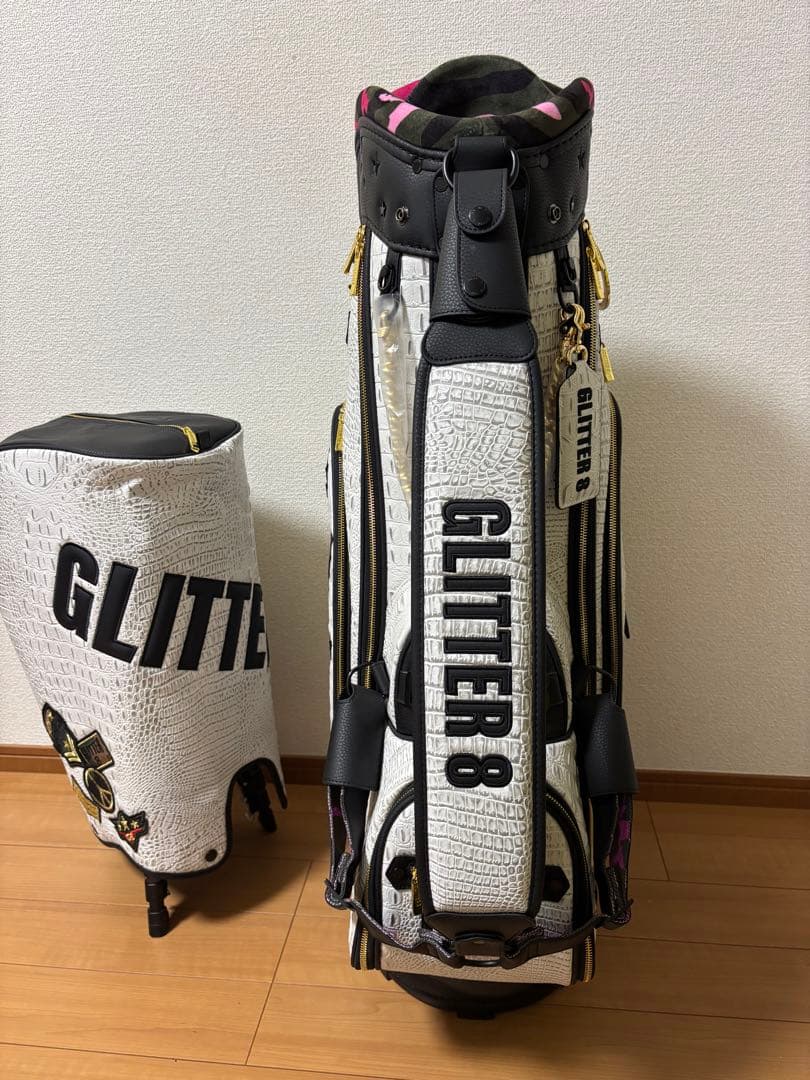 GLITTER 8 キャディバッグ クロコダイル総柄 新品未使用品