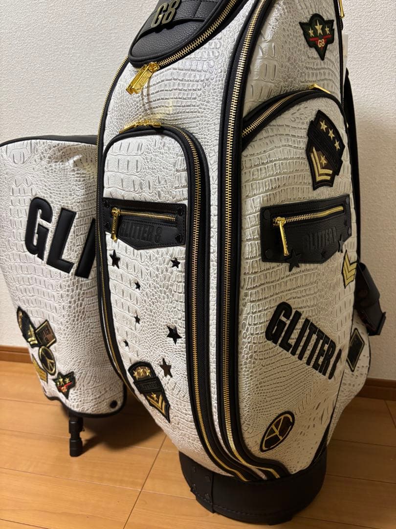 GLITTER 8 キャディバッグ クロコダイル総柄 新品未使用品