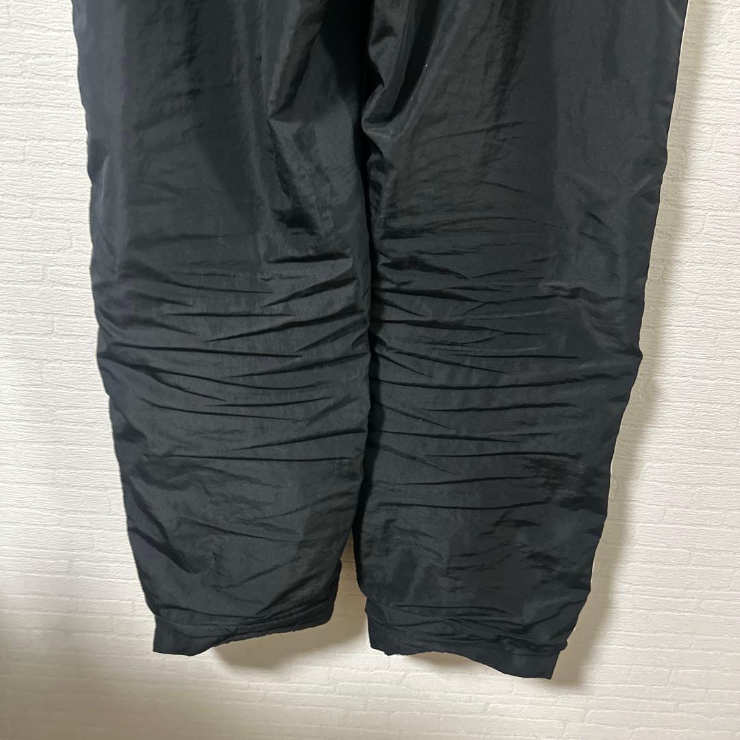 USD adidas ブラック ナイロントラックパンツ 3本ライン