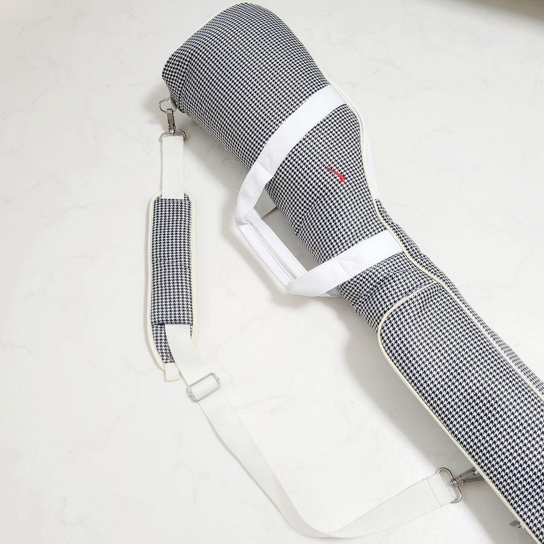 Nike ナイキ　チェック柄 ゴルフバッグ クラブケース　練習用　ポケット付き