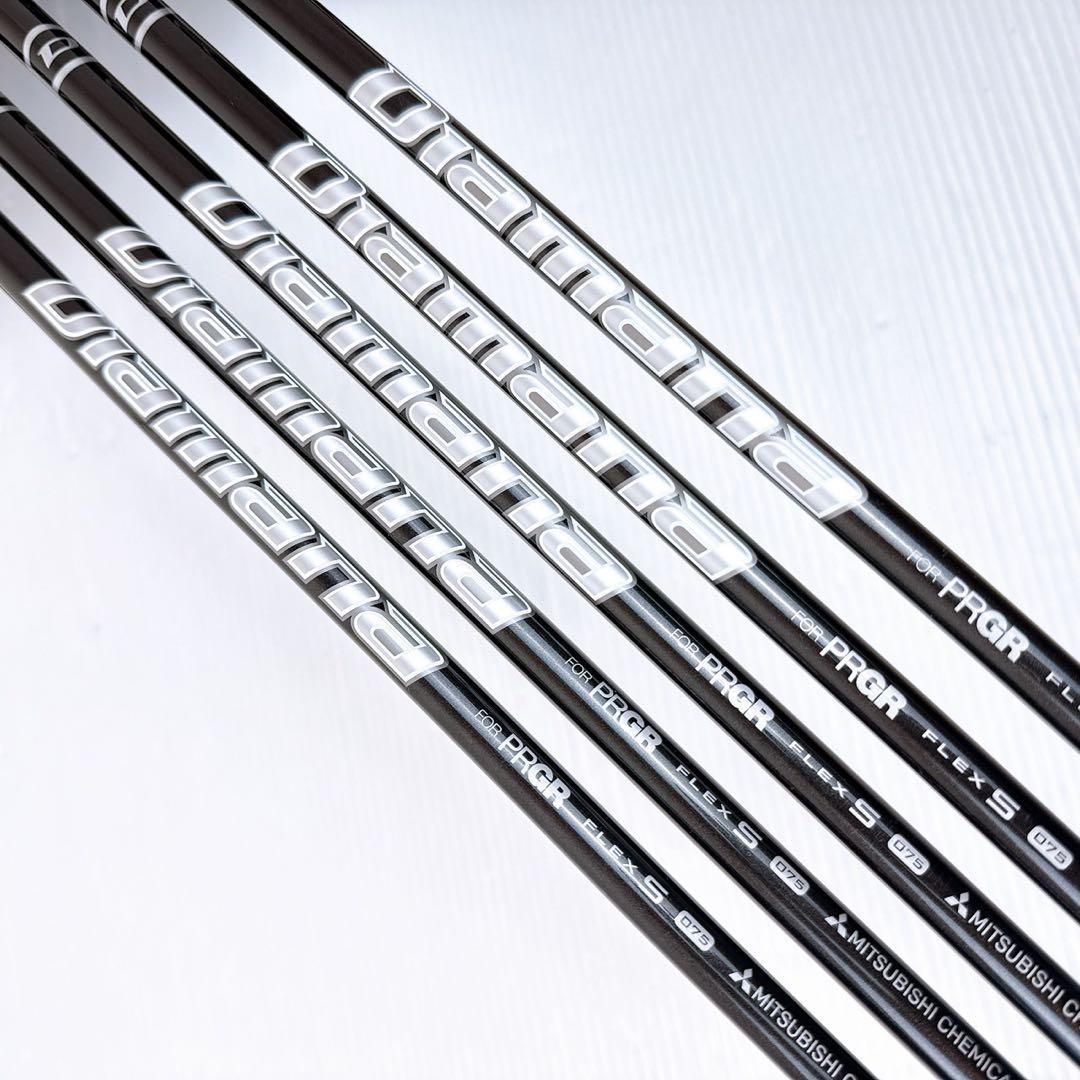 PRGR　02（2023年）アイアンセット　5本　純正カーボン（ディアマナＳ）