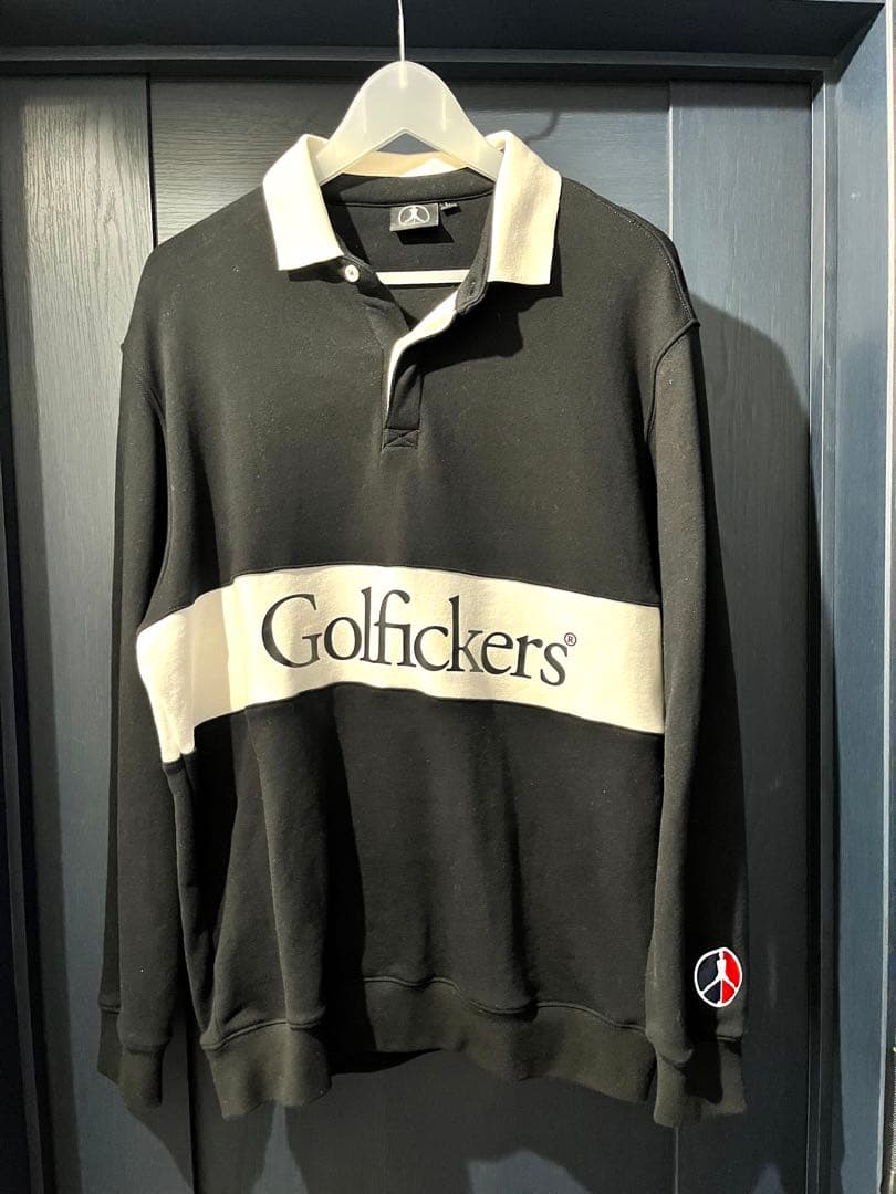 Golfickers ラガー長袖ポロ　L
