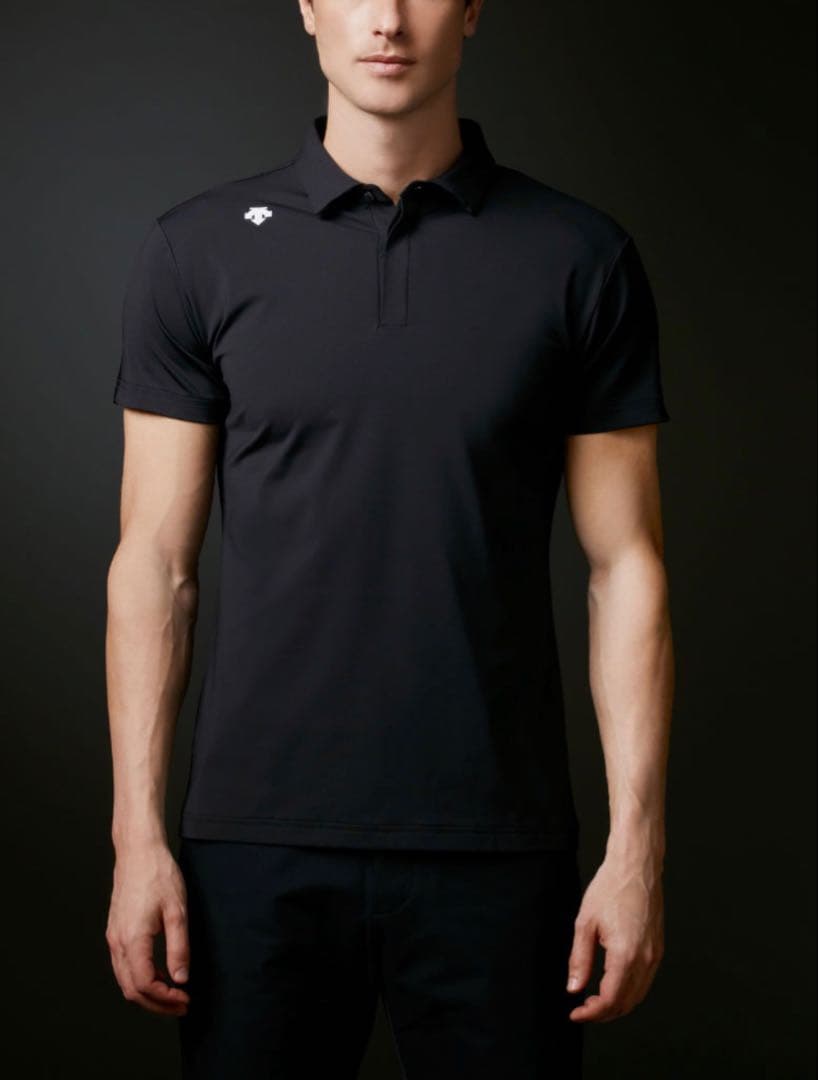 美品 DESCENTE GOLF デサント ゴルフ ポロシャツ 速乾 ストレッチ