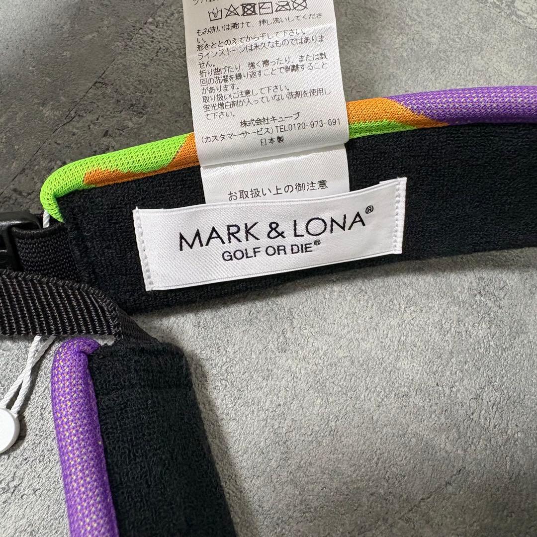 【新品】マークアンドロナ　MARK&LONA サンバイザー　パープル系