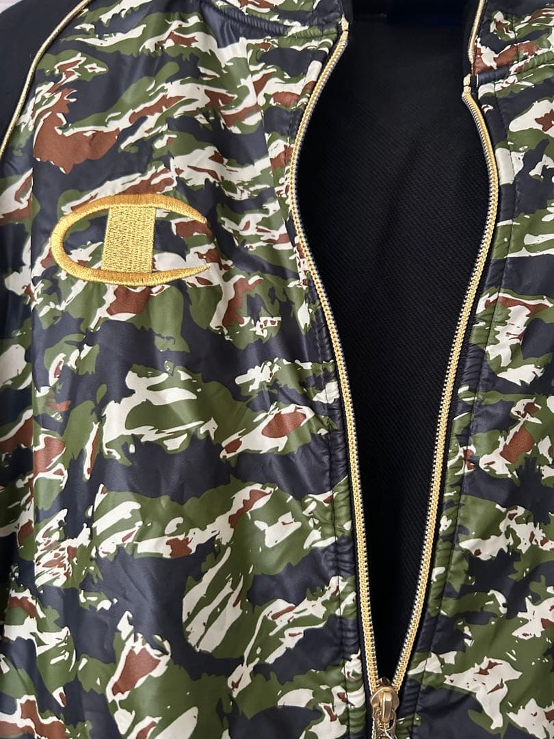 Champion 迷彩柄 マウンテンパーカー L