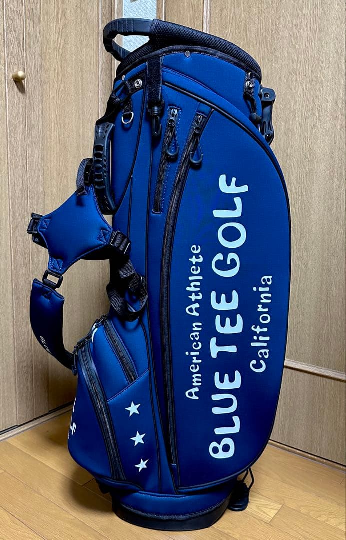BLUE TEE GOLF ネイビーキャディバッグ　スタンドタイプ
