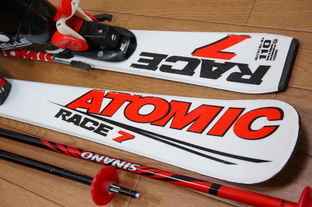 メンテ済 110cm 靴19cm ATOMIC スキーセット