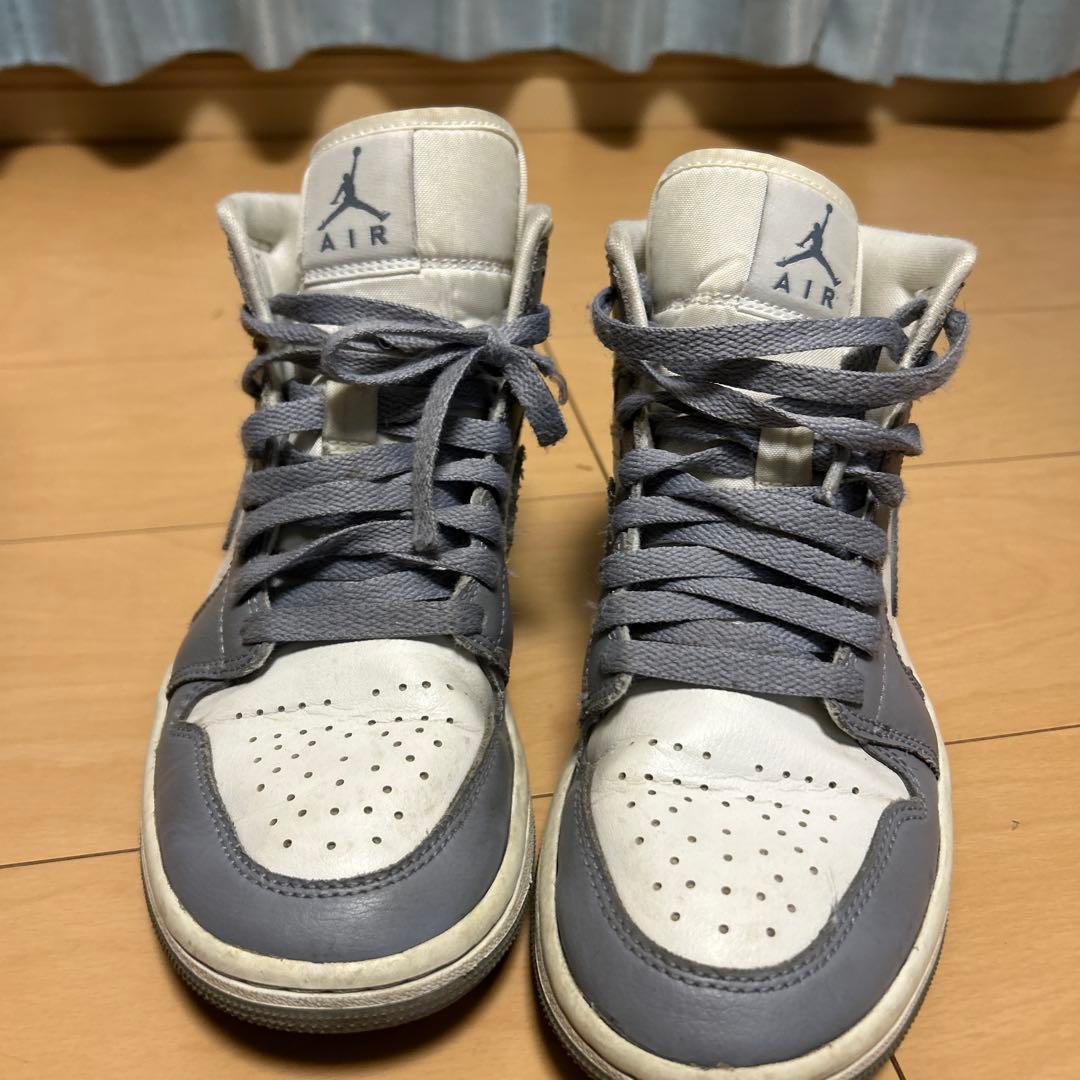 Air Jordan ホワイト×グレー 美品 クラシックデザイン(24 cm )