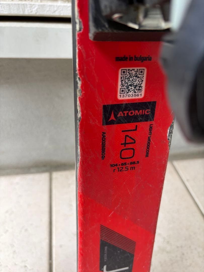 ATOMIC REDSTER J9 RS 140cm スキー板