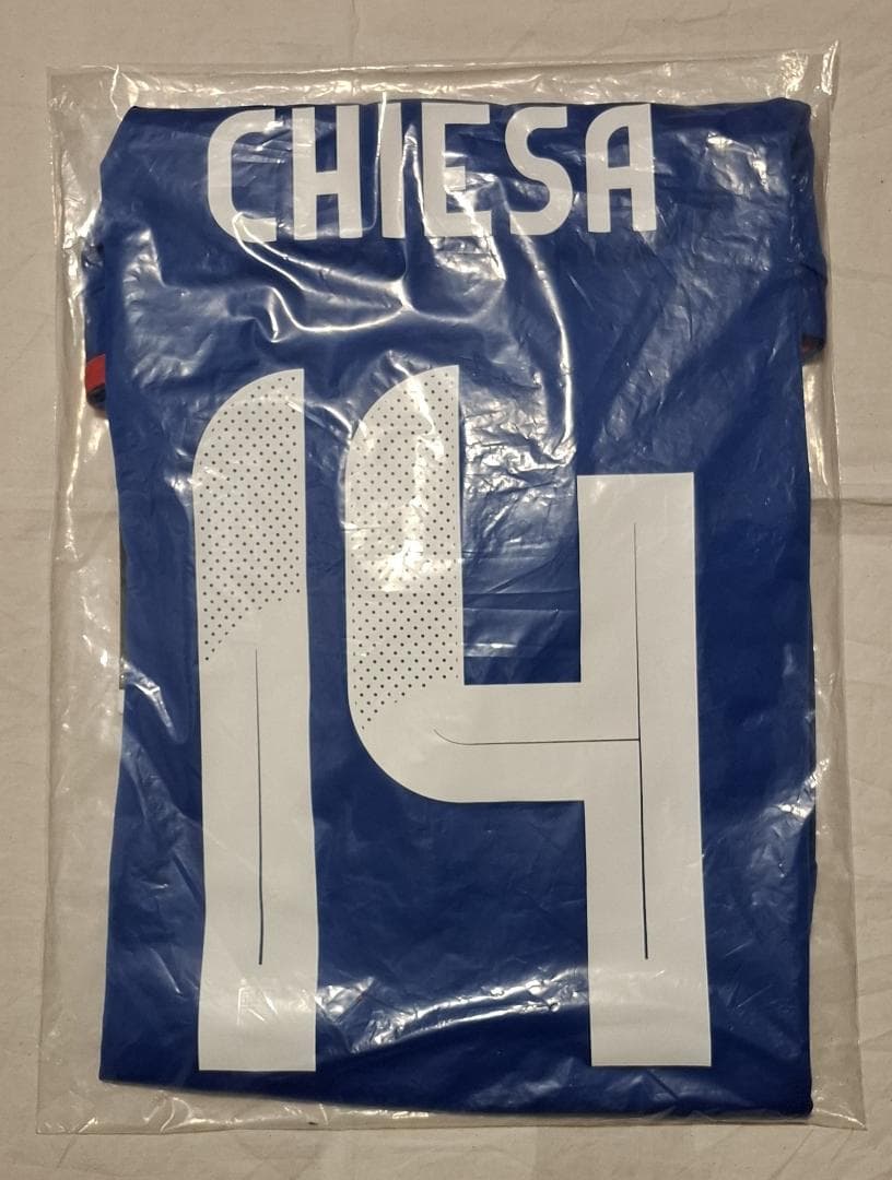【最終値下げ】イタリア代表2024 レプリカユニフォーム ホーム 14.キエーザ