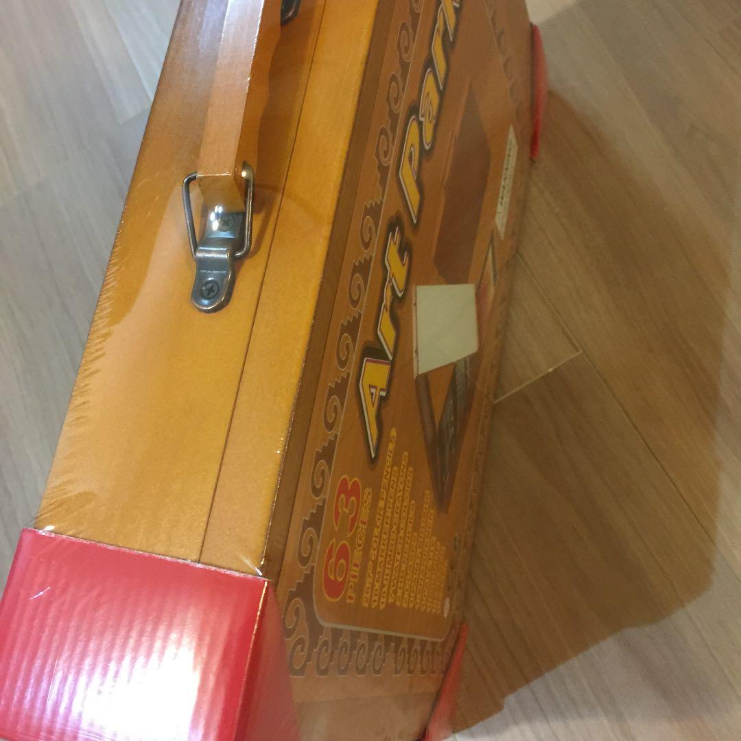高級 画材 セット 絵の具 マジック ペン 色鉛筆 三段セット