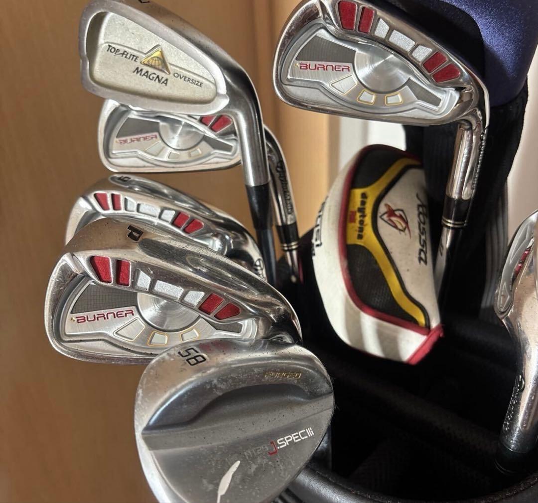 TaylorMade テーラーメイド ゴルフバッグ クラブ14本 セット 中古