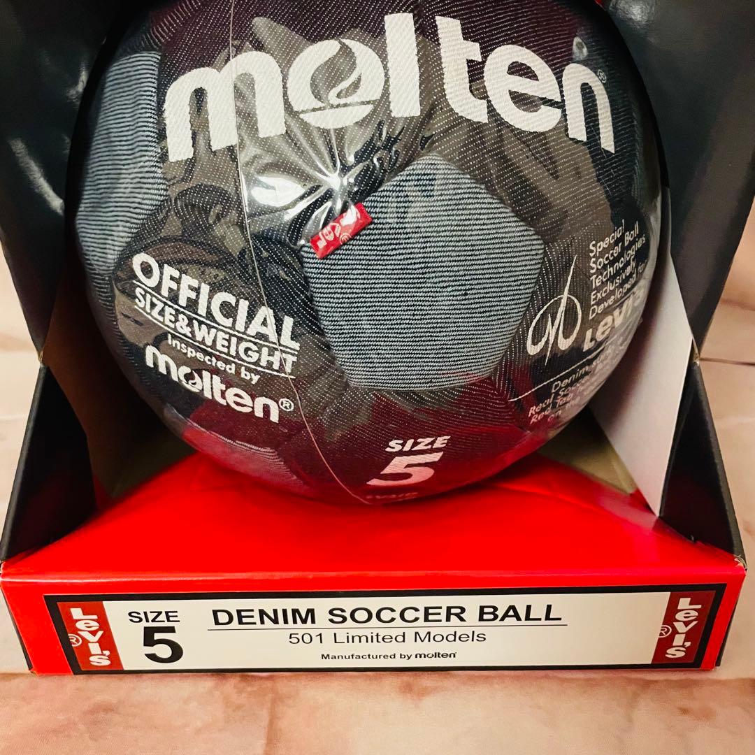 molten Levi's デニム サッカーボール 501 限定 2002 W杯