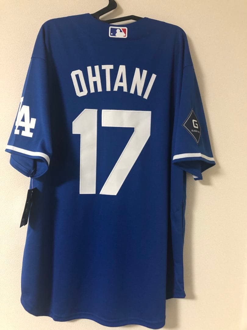 ドジャース レプリカユニホームブルーGロゴ Lサイズ　大谷翔平
