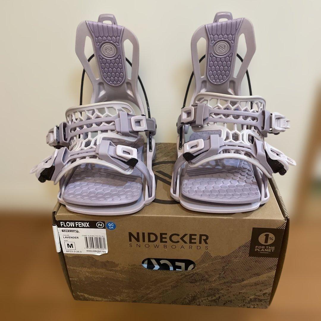 NIDECKER FLOW FENIXビンディングMサイズ ラベンダーレディース