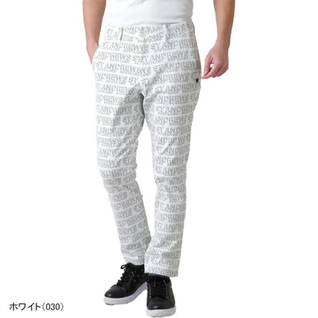 【未使用】定価2.3万円St ANDREWS デジタルロゴプリント ロングパンツ