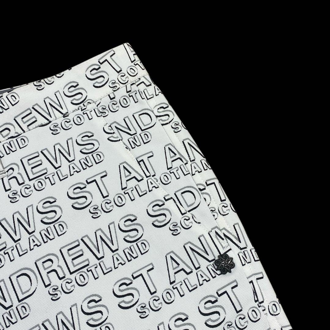 【未使用】定価2.3万円St ANDREWS デジタルロゴプリント ロングパンツ