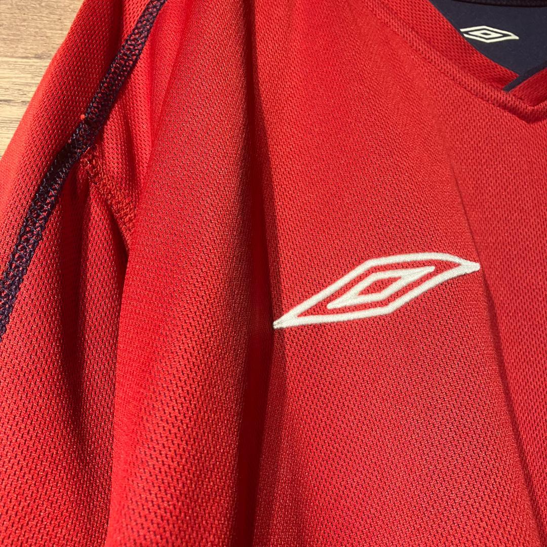 umbro　2004　イングランド代表ユニフォーム　紺/赤/リバーシブル