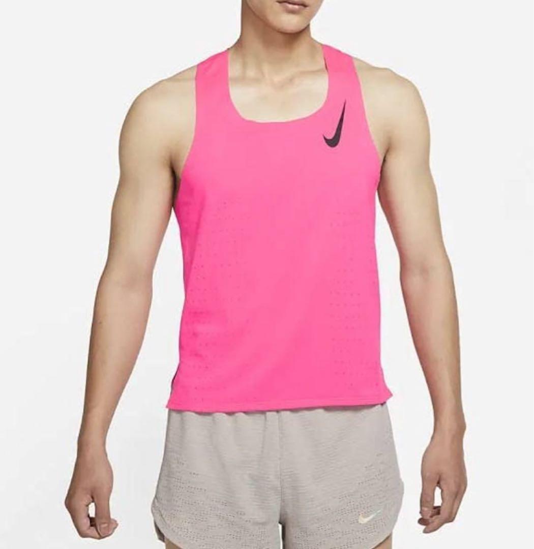 NIKE エアロスイフト シングレット ピンクS