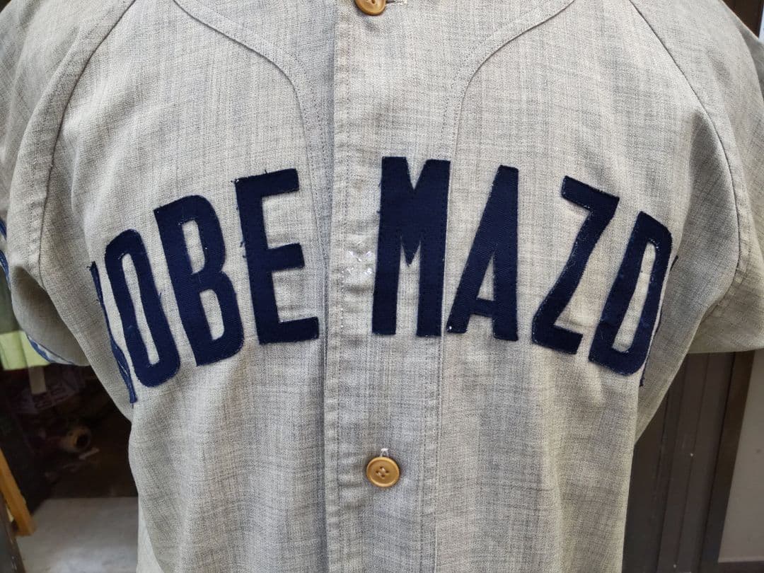 KOBE MAZDA 野球ウェア グレー　ビンテージ