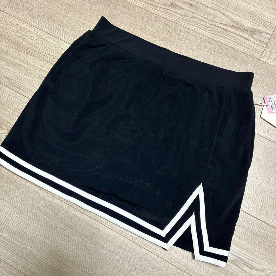 未使用 ロサーセン ダブルラインスリットミニスカート ゴルフウェア M