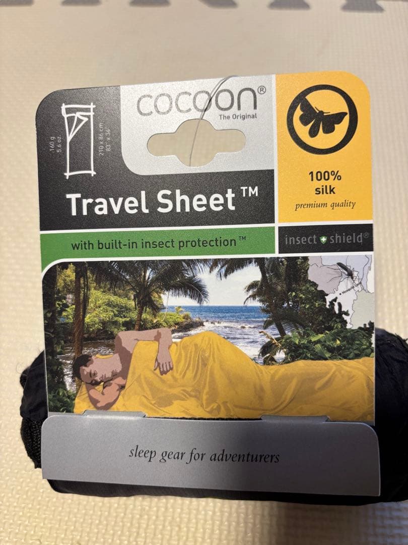 【新品・未使用】cocoon トラベルシート 虫除け機能付き