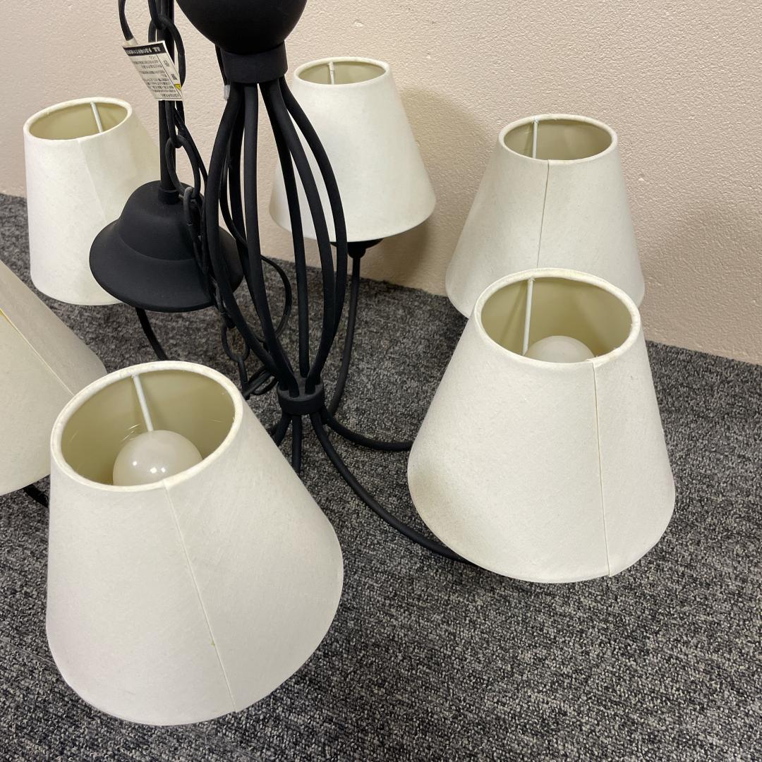 【良品】ユーワ YPL-368 シャンデリア 6灯　アンティーク