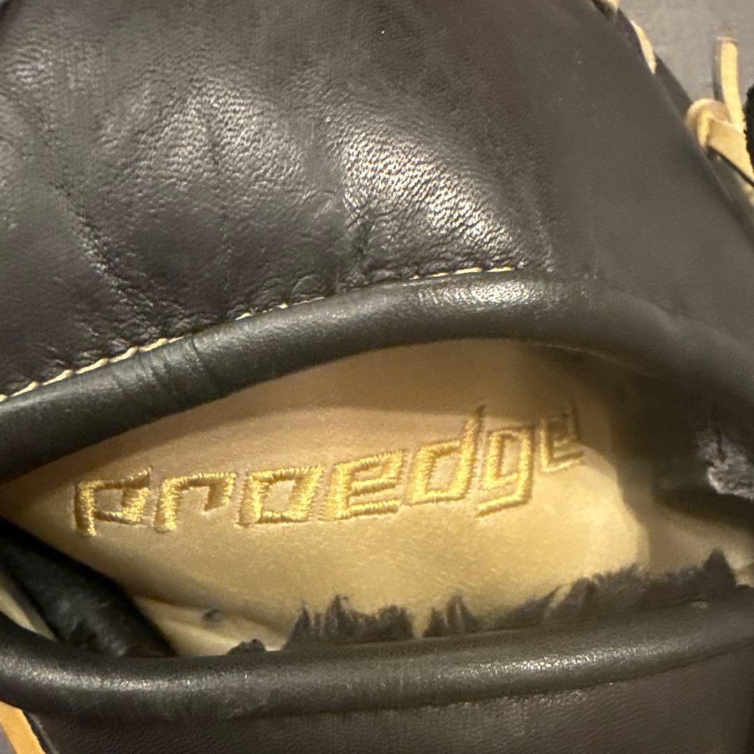 Proedge 軟式野球グローブ 黒　左手用