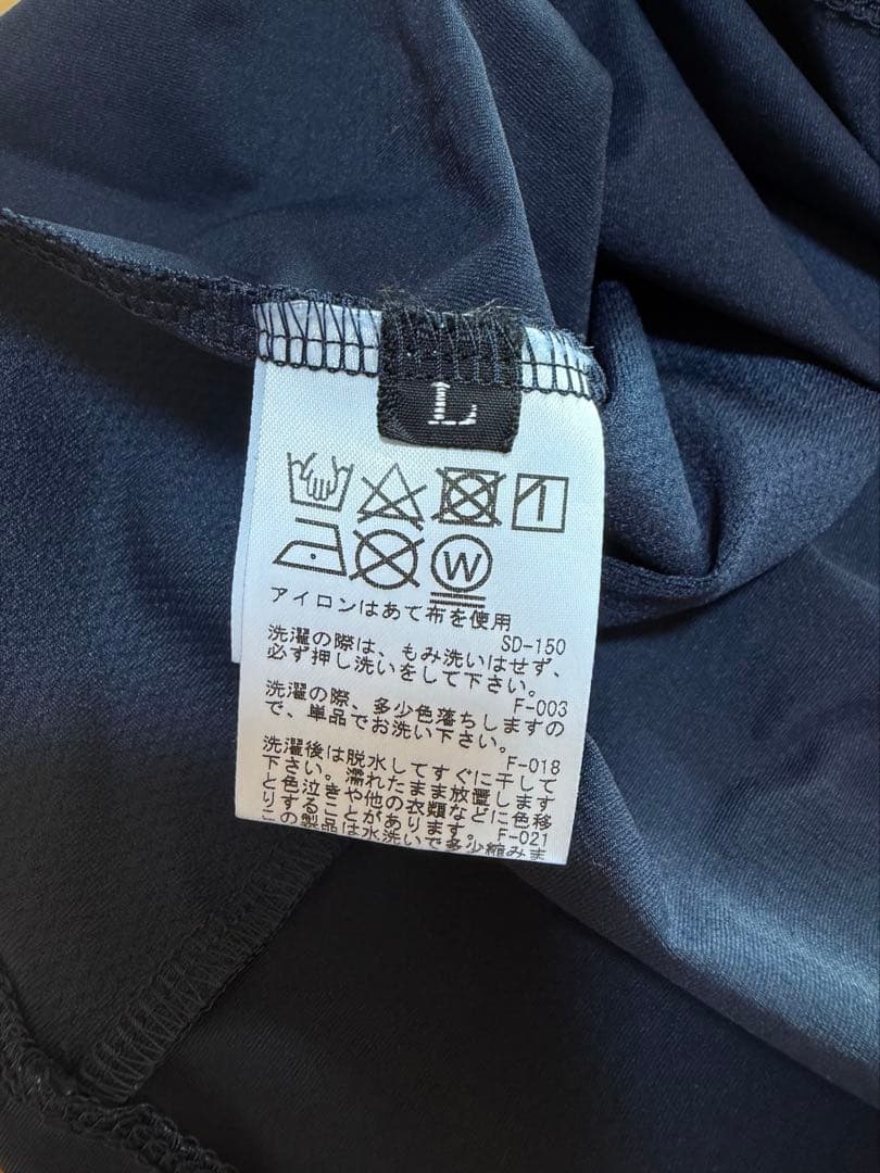 サタデイズニューヨークシティ　モックネックtシャツ　ゴルフ　ネイビー　Lサイズ