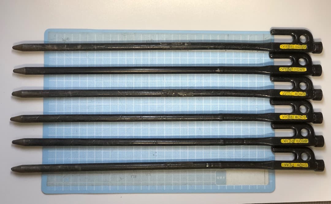 価格見直し　スノーピーク　ソリッドステーク　ペグ＆ハンマー（ヤマコウ時代）