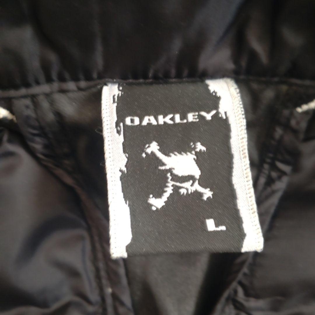 Oakley ダウンベスト Lサイズ 黒/グレー