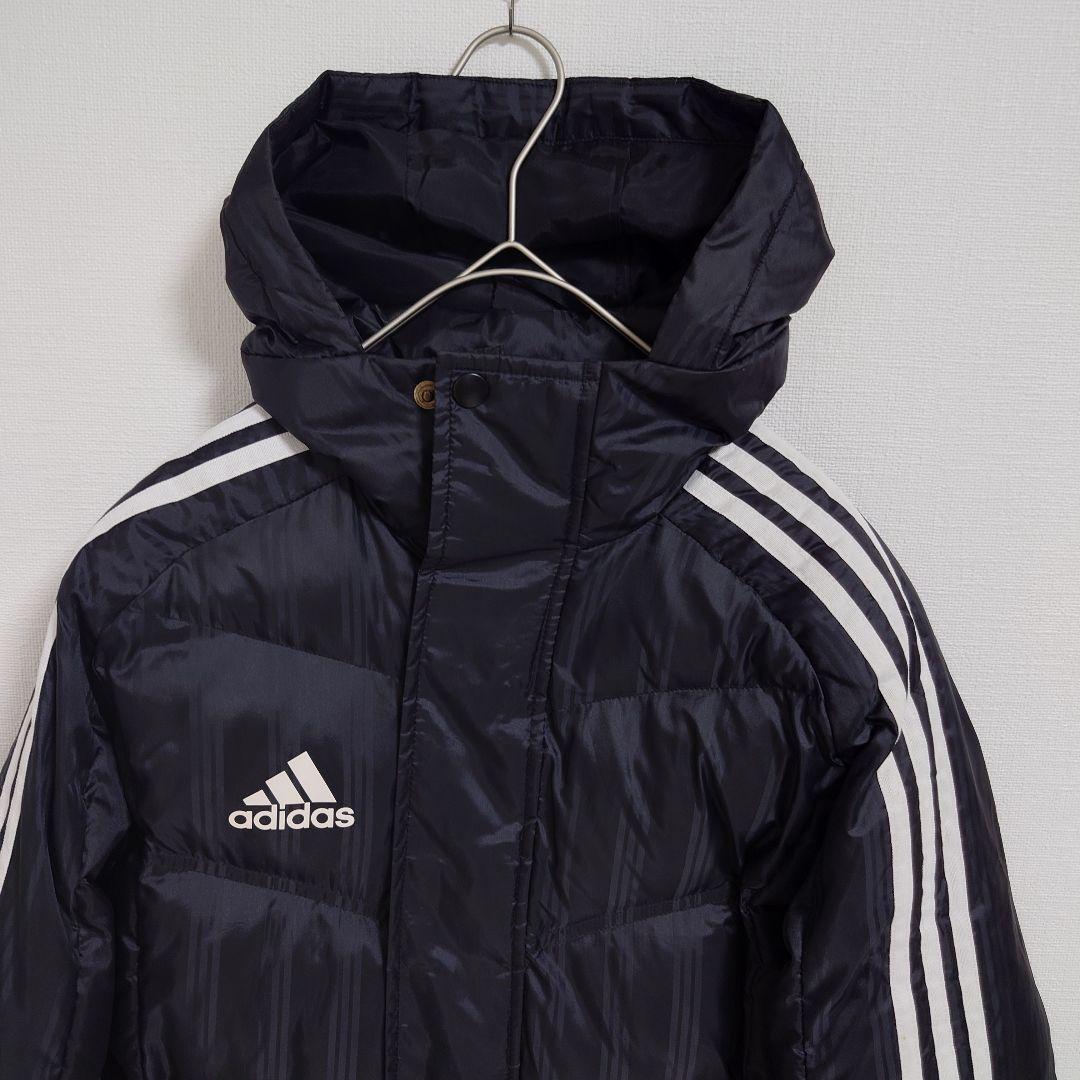 【美品】adidas アディダス 高機能ベンチコート 140サイズ　サッカー　黒