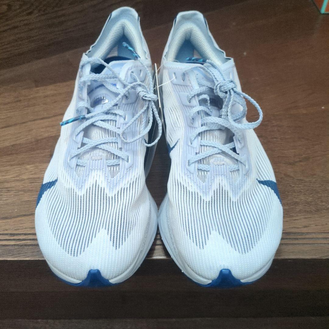 Nike ZoomX　ヴェイパーフライ ホワイト/ネイビー　23.5cm