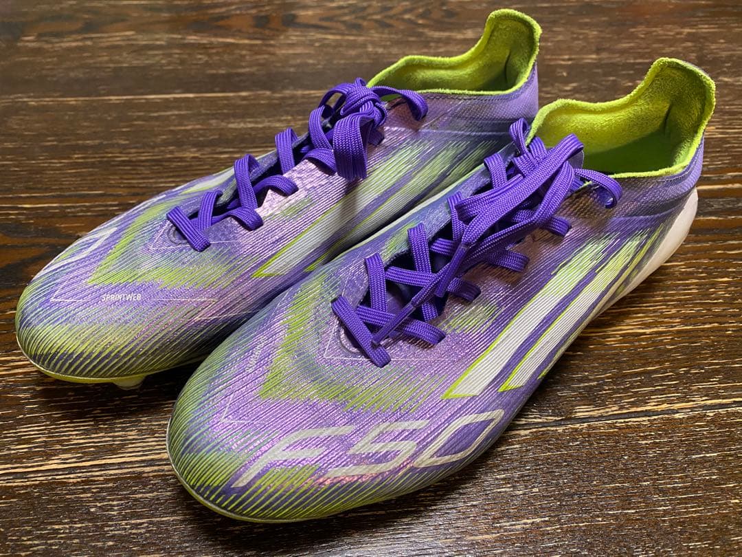 adidas F50 紫/緑 サッカーシューズ