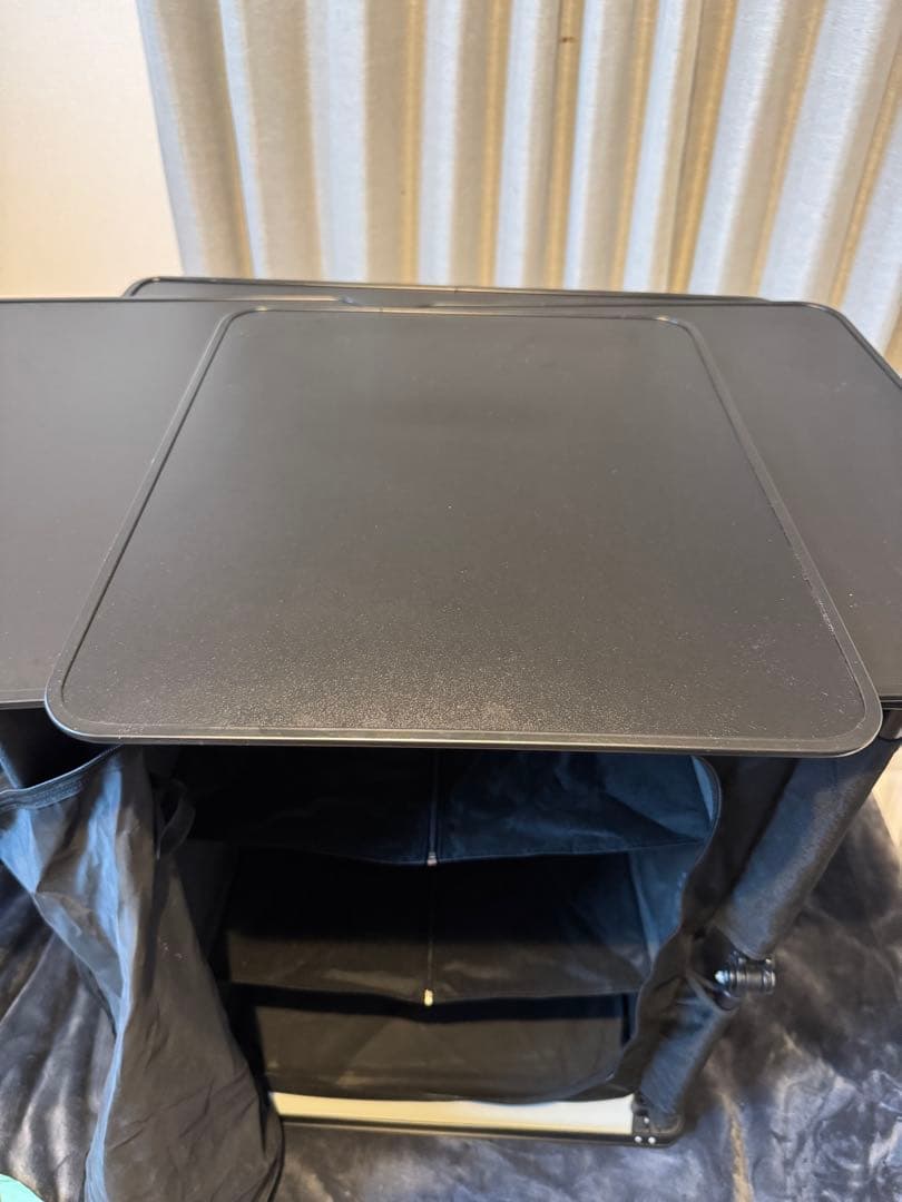 DOD マルチキッチンテーブル　TB1-38-BK 送料込み