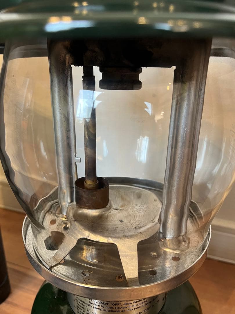 コールマン　灯油ランタン グリーン 付属品あり