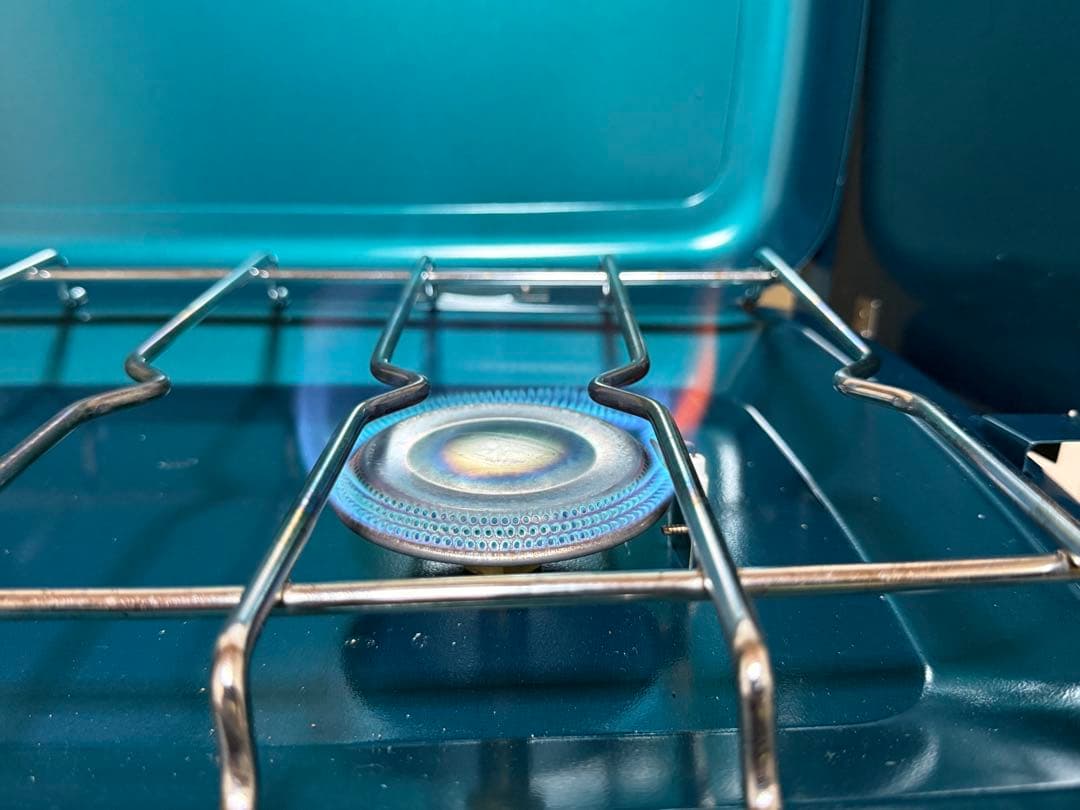 SOTO ツーバーナーコンロ 青　専用バッグ付き