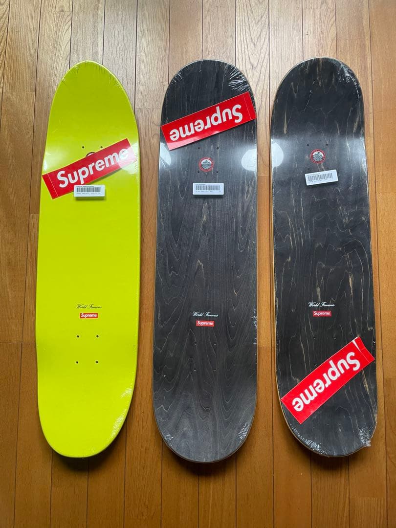 【￼新品未使用品】Supremeスケボーデッキ3枚セット