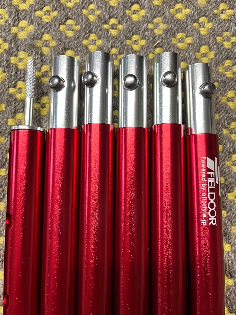 FIELDOOR アルミテントポール タープポール 直径24mm