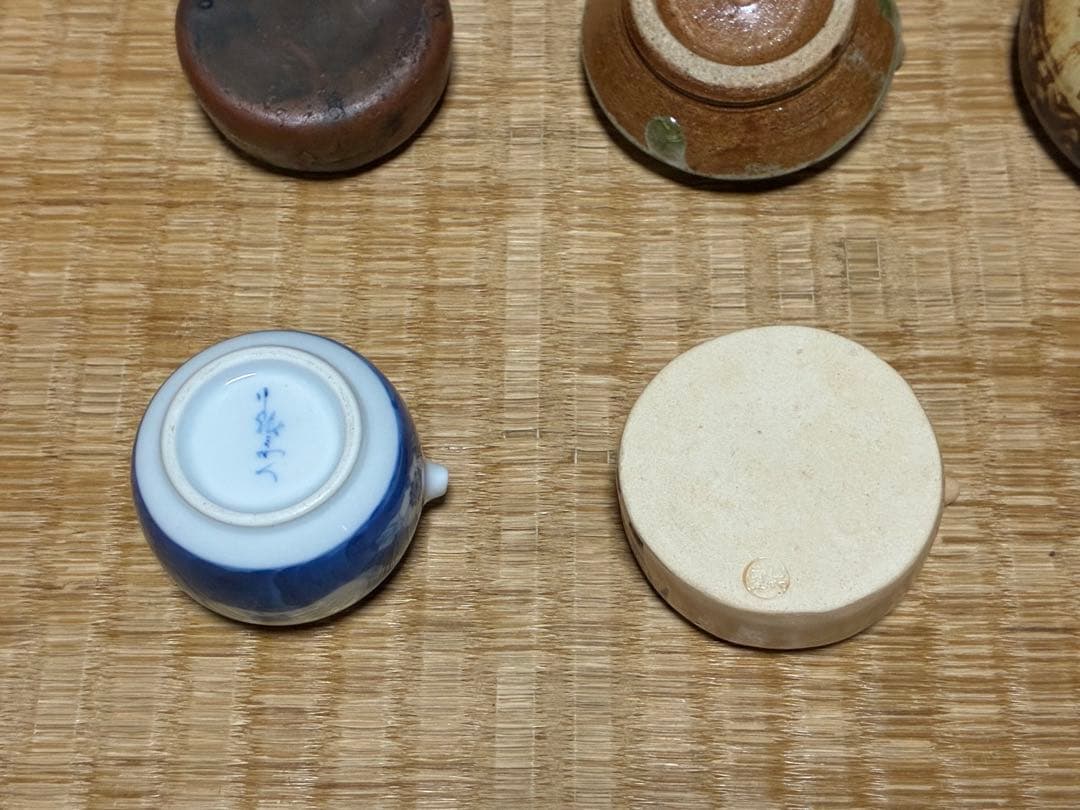 茶道具 陶器の水滴 6点 まとめて