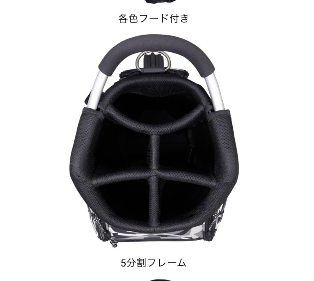 AKIRA 軽量カモフラージュ柄 キャディバッグ(ミニトートバッグ付き)