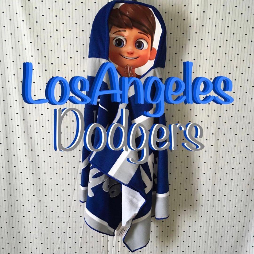 LA Dodgers ロサンゼルスドジャースUS限定フード付きバスタオル１点物