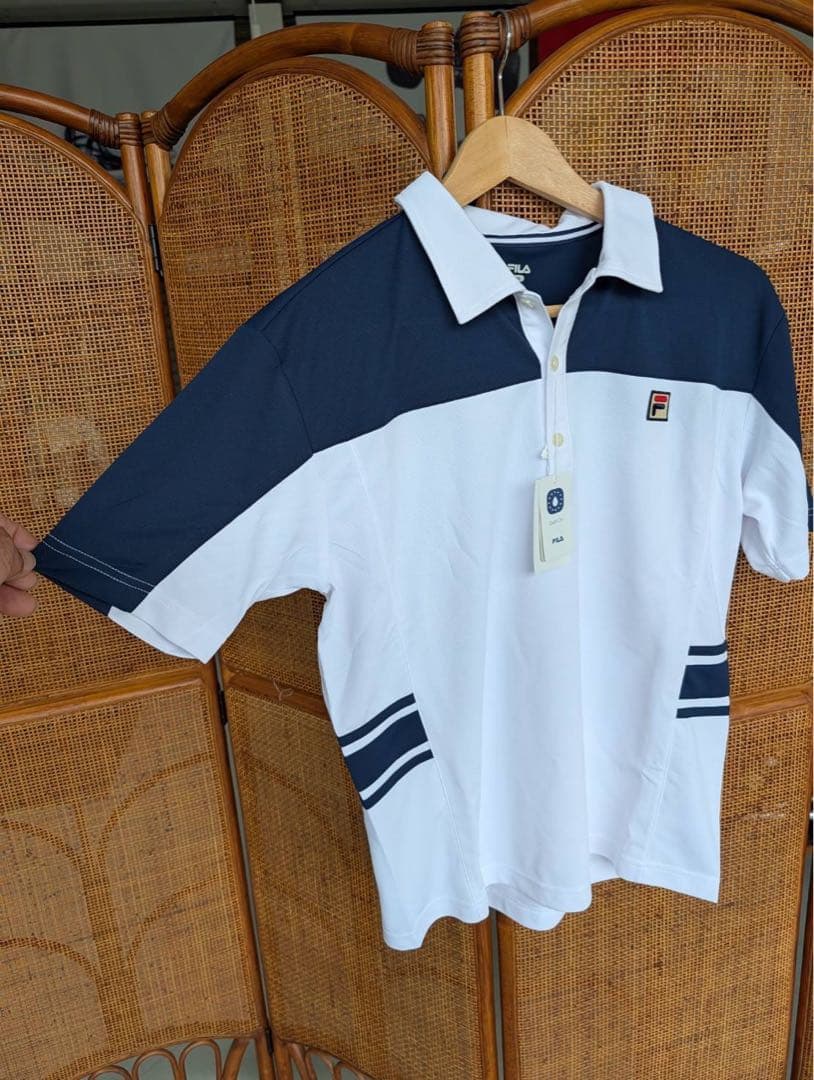 【新品未使用】FILA ポロシャツ Mサイズ テニス 吸水速乾　UVガード