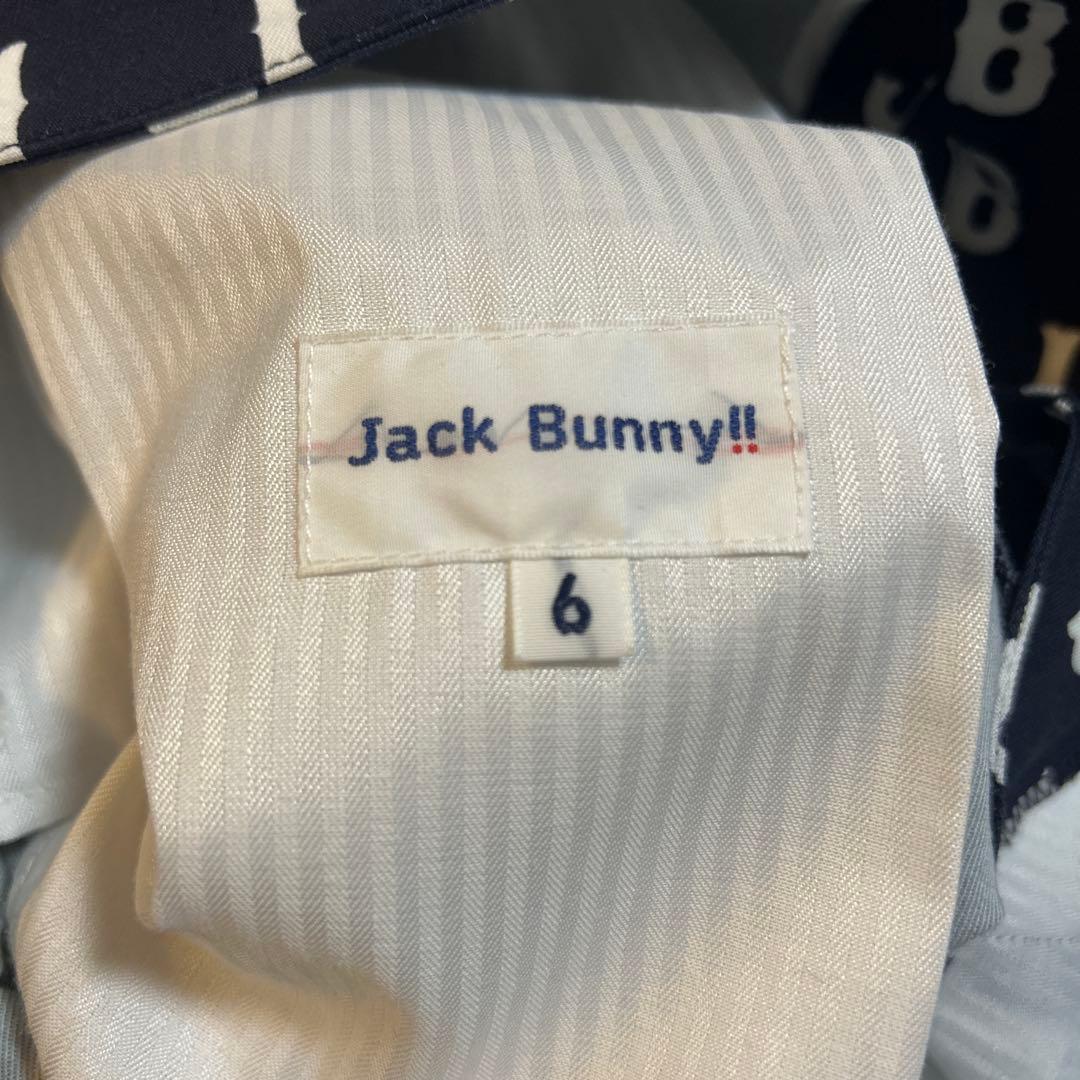 【Jack Bunny!!】ストレッチツイルプリント パンツ サイズ6 ネイビー