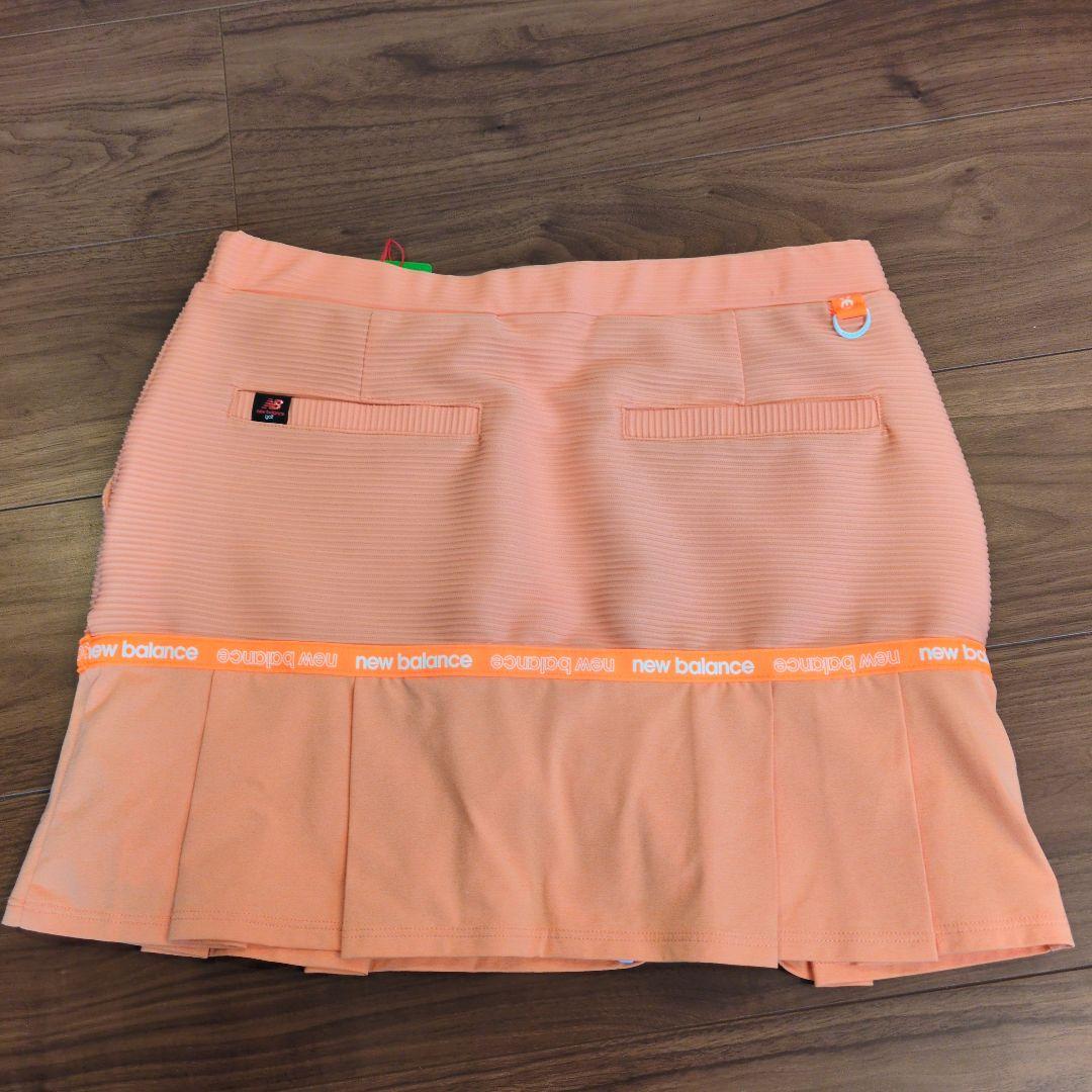 【新品】ニューバランスゴルフ ニットベスト スカート セットアップ М オレンジ