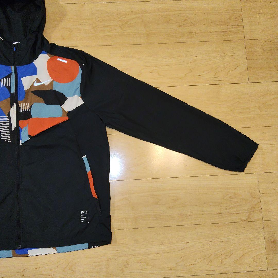Lサイズ 美品【NIKE】ナイキランニング ナイロンウェア フルジップ パーカー
