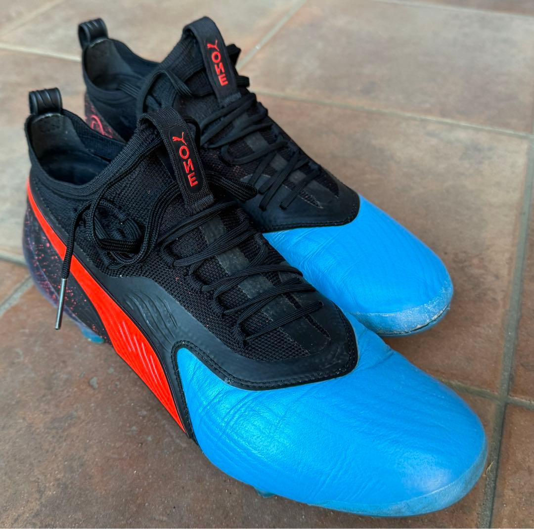 希少　PUMA プーマ プーマワン 19.1 FG/AGブルー×レッド　28