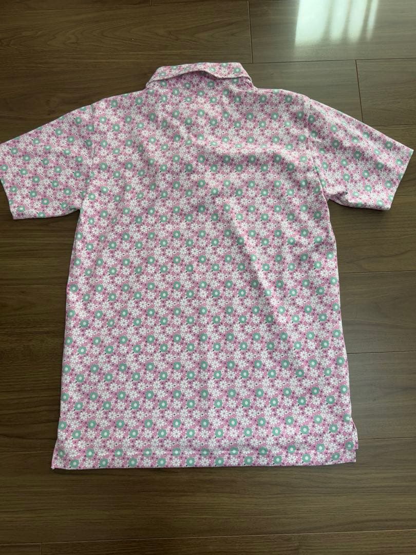 美品　ten-o-four 花柄ポロシャツ Lサイズ