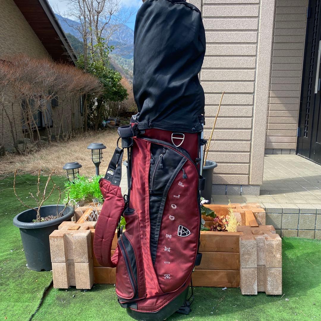 NIKE golfキャディーバッグ！渋い！バーガンディー！