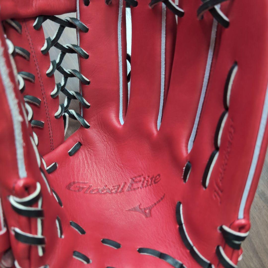 Mizuno Global Elite レッドグローブ 右投げ　外野用 軟式